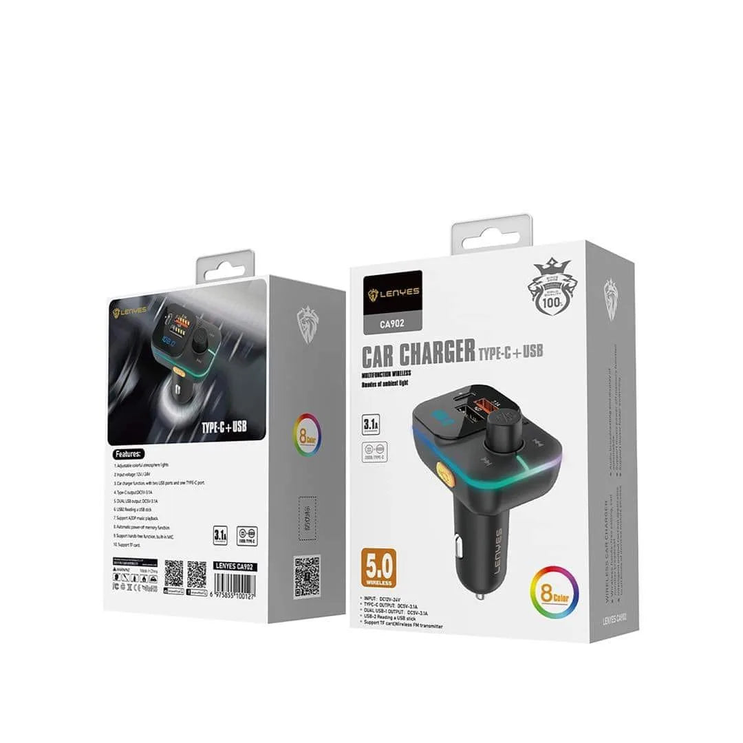 Lenyes CA902 Car Charger -Black