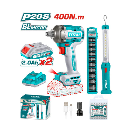 Total TOSLI23048  20V Cordless Impact Wrench 