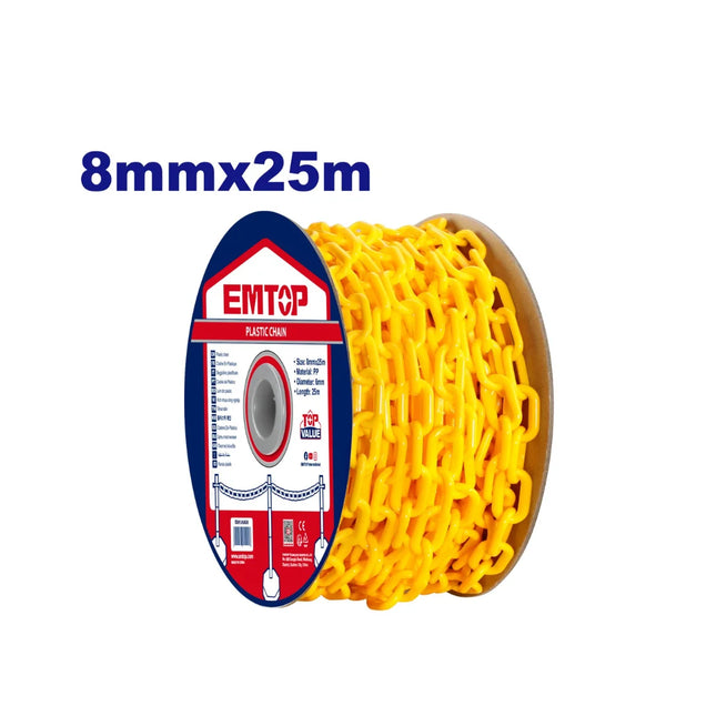 EMTOP EMYJ6A08 Plastic Chain 8MM × 25M