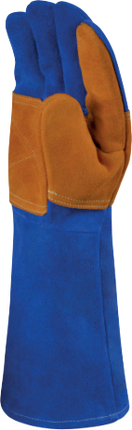 قفازات لحام من جلد البقر مقاومة للحرارة من DeltaPlus حماية إضافية | TER300