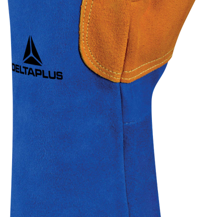 قفازات لحام من جلد البقر مقاومة للحرارة من DeltaPlus حماية إضافية | TER300