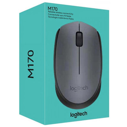 Logitech M170 Wireless Mouse - 2.4 GHz Reliable Connection - 12-Month Battery Life - Ambidextrous Design - Plug and Play - Black