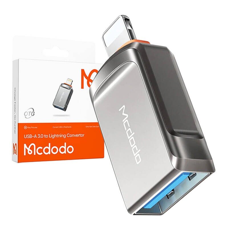 محول USB-A 3.0 إلى Lightning من Mcdodo OTG OT-2600 محول USB-A 3.0 إلى Lightning من Mcdodo OTG OT-2600