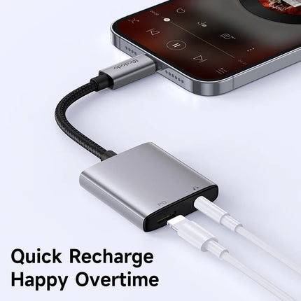 Mcdodo 2-in-1 Lightning to 3.5mm & Lightning Audio Adapter CA-5540