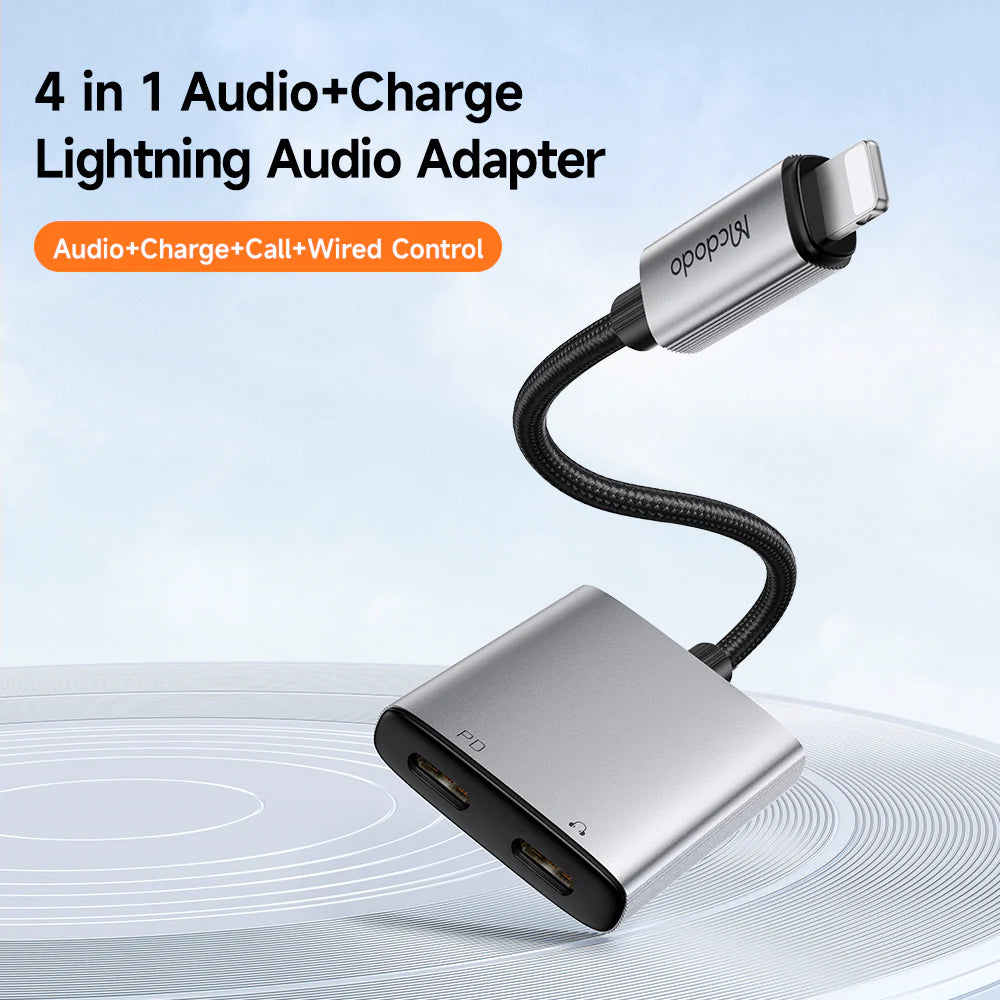 محول صوت 2 في 1 من Mcdodo Lightning إلى Lightning مزدوج CA-5560 محول صوت 2 في 1 من Mcdodo Lightning إلى Lightning مزدوج CA-5560