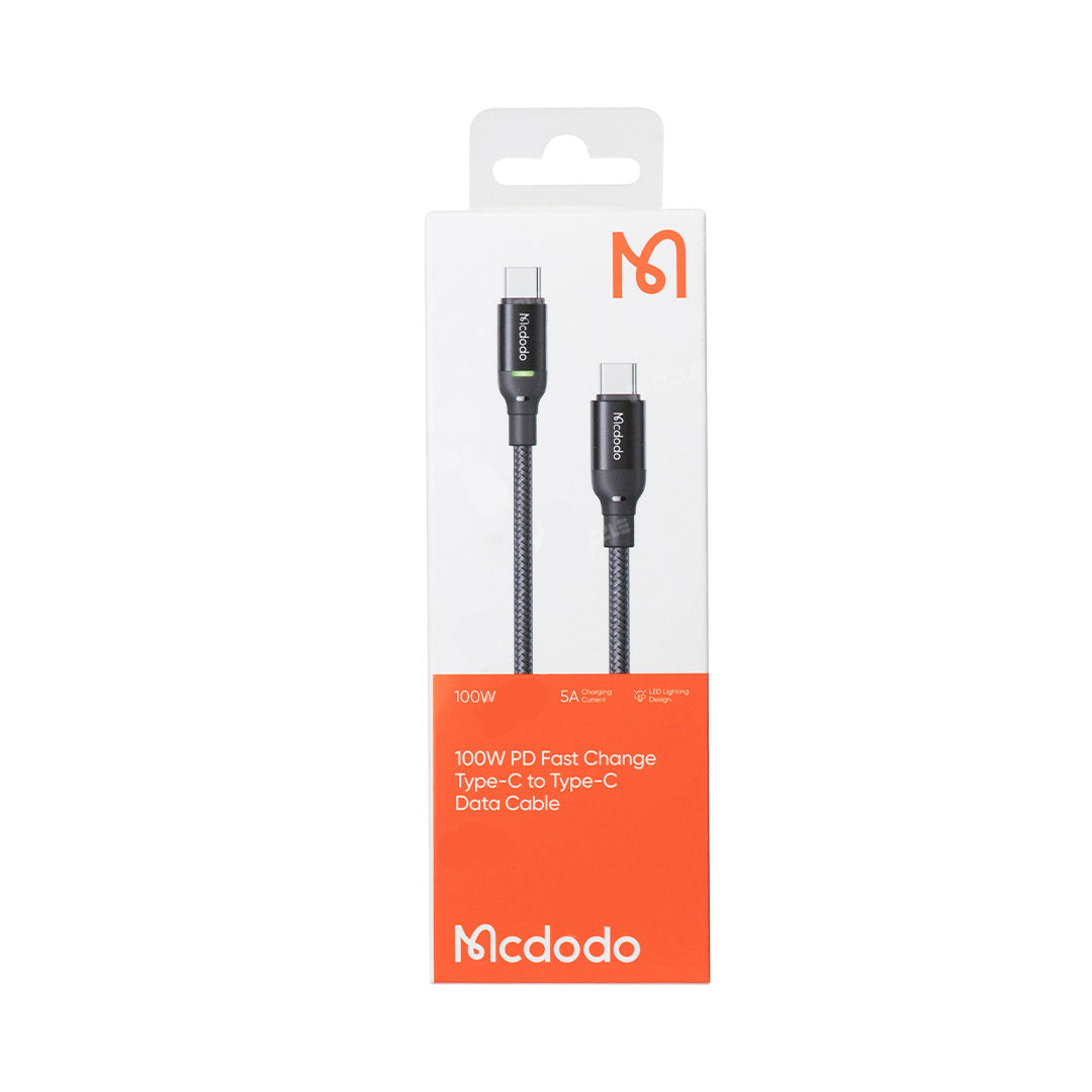 Mcdodo Type-C to Type-C 100W Fast Charging Data Cable 1.2M CA-2730 Mcdodo Type-C to Type-C 100W Fast Charging Data Cable 1.2M CA-2730