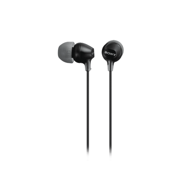 سماعات أذن سوني (Sony) داخل الأذن MDR-EX15LP - لون أسود