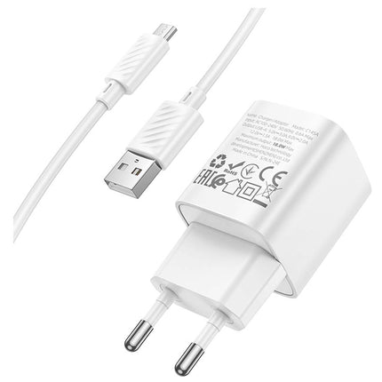 Hoco C145A Charm QC3.0 Fast Charger with Micro USB Cable