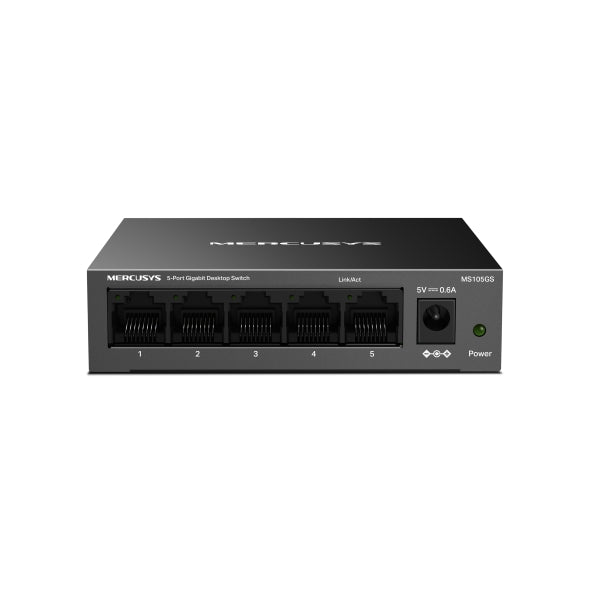 محول بخمسة منافذ Mercusys MS105GS محول بخمسة منافذ Mercusys MS105GS