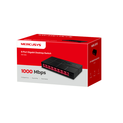 MS108GS 8-Port Gigabit Desktop Switch