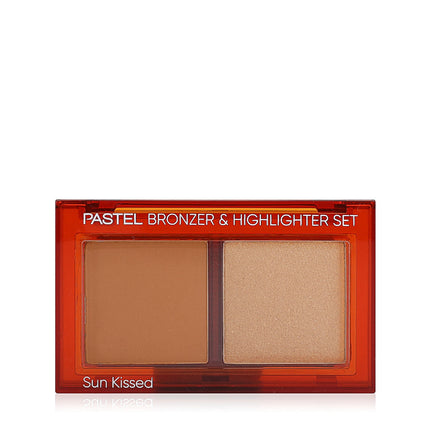 Pastel Bronzer & Highlighter Duo Set for Radiant Glow