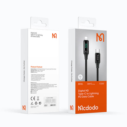 Mcdodo 1.2M PD Digital HD Type-C to Lightning Cable CA-1030
