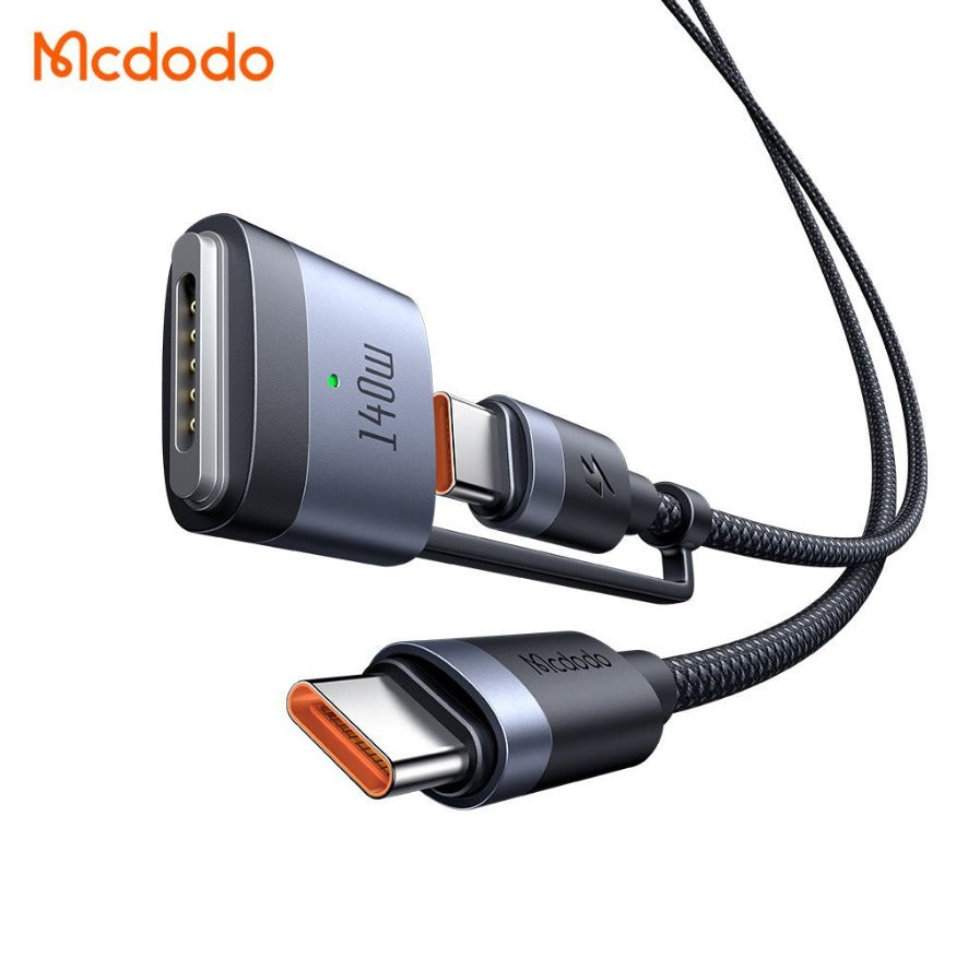 كابل Mcdodo 140 واط USB-C إلى USB-C + MagSafe 3 بطول 2 متر CA-0140 كابل Mcdodo 140 واط USB-C إلى USB-C + MagSafe 3 بطول 2 متر CA-0140