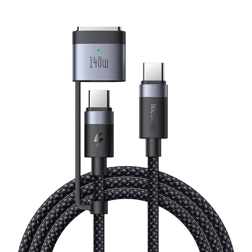 كابل Mcdodo 140 واط USB-C إلى USB-C + MagSafe 3 بطول 2 متر CA-0140 كابل Mcdodo 140 واط USB-C إلى USB-C + MagSafe 3 بطول 2 متر CA-0140