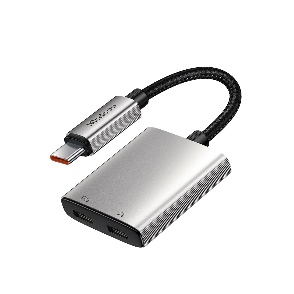 محول صوت 2 في 1 USB-C إلى USB-C مزدوج CA-5570 من Mcdodo محول صوت 2 في 1 USB-C إلى USB-C مزدوج CA-5570 من Mcdodo
