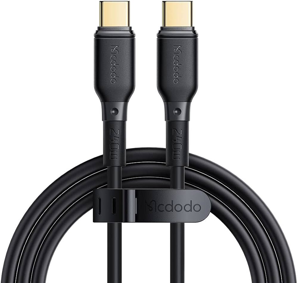 كابل شحن Mcdodo 240 واط من Type-C إلى اType-C بطول 1.2 متر CA-3310 كابل شحن Mcdodo 240 واط من Type-C إلى اType-C بطول 1.2 متر CA-3310