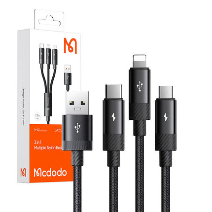 Mcdodo 3-in-1 Charging Cable 1.2M CA-5790
