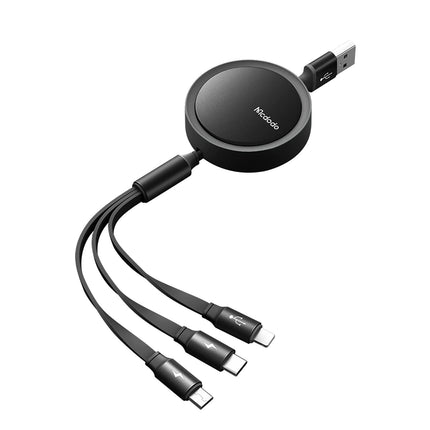 Mcdodo 3-in-1 Retractable Charging Cable 1.2M CA-7250