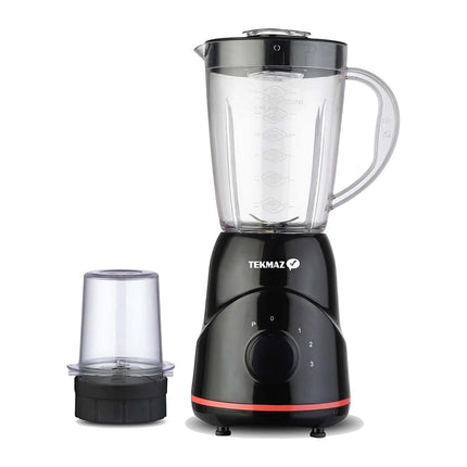 Tekmaz Blender 1.5L 350W with Mill Grinder - Black