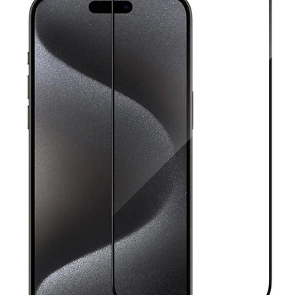 BLUEO NPB6-15 6.7 Large Arc Edge Anti-Dust HD Glass - Black for iPhone 15 Plus (6.7″)