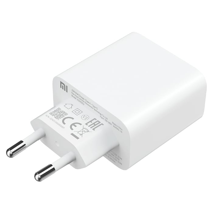 رأس شحن شاومي (Xiaomi) بقدرة 33 واط بمنفذين (USB-A & USB-C) - شحن سريع فائق وحماية متطورة للأجهزة