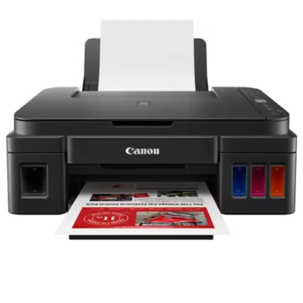 Canon PIXMA G3410 Wireless All-in-One Ink Tank Printer - Print, Copy, Scan - High Yield Refillable Tanks - Wi-Fi & Cloud Link Support - Black