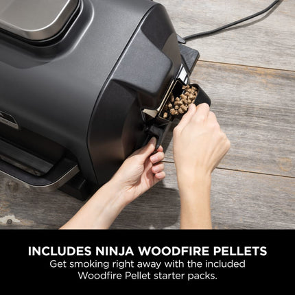 شواية كهربائية خارجية Ninja Woodfire Pro XL OG850UK
