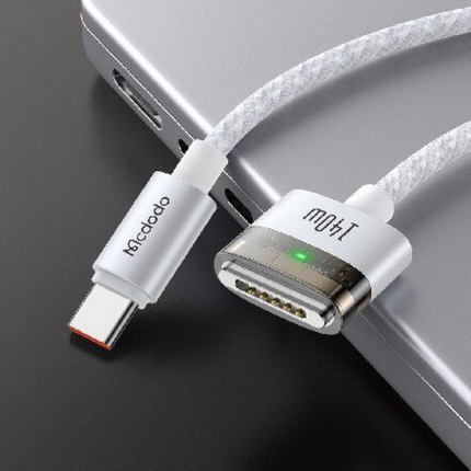 Mcdodo CA-2071 140W USB-C to MagSafe 3 Magnetic Fast Charging Cable 2m (6.6ft), White