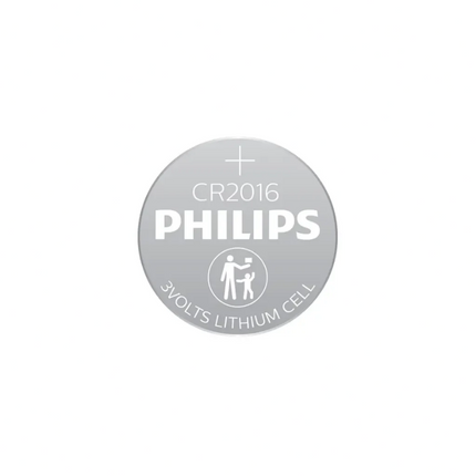 بطاريات ليثيوم عملة معدنية CR2016 من فيليبس (عبوة من 5 قطع) Philips CR2016
