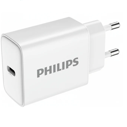 Philips DLP5312CW 30W GaN USB-C Fast Wall Charger (UK Plug)