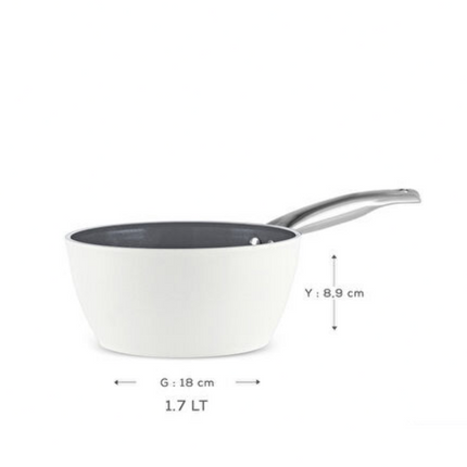 Karaca x Refika Swiss Crystal Milk and Sauce Pot 18 cm