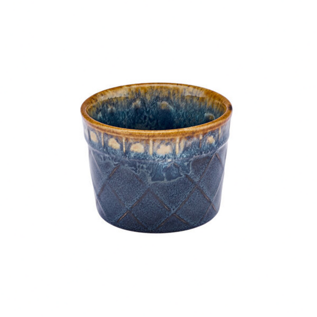 Karaca Jodi Stoneware Snack and Ice Cream Bowl 8 cm Blue