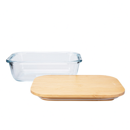Karaca Karya Rectangular Glass Storage Container 640 ml