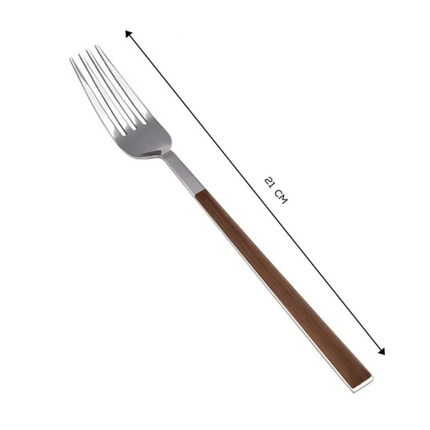 Karaca Salzburg Stainless Steel Dinner Table Fork Brown 21 cm