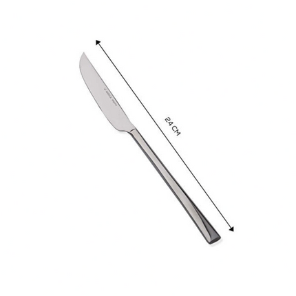 Karaca Flame 18/10 Stainless Steel Dinner Knife Silver 24 cm