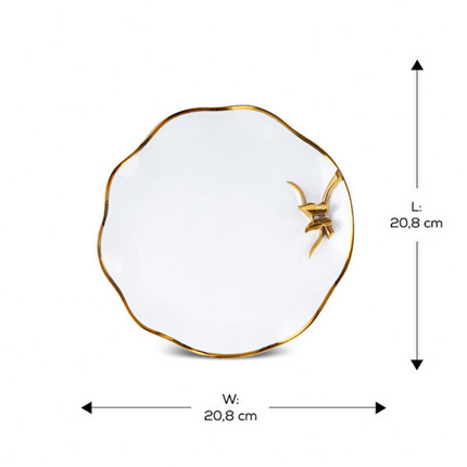 Karaca x Müge Anlı Butterfly Porcelain Dessert Plate 21 cm