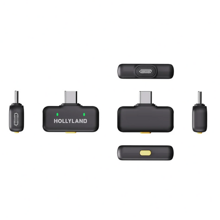 Hollyland LARK A2 Duo USB-C Wireless Microphone System, Space Gray