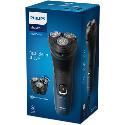 Philips Series 1000 Wet or Dry Electric Shaver, Black (S1151/00)