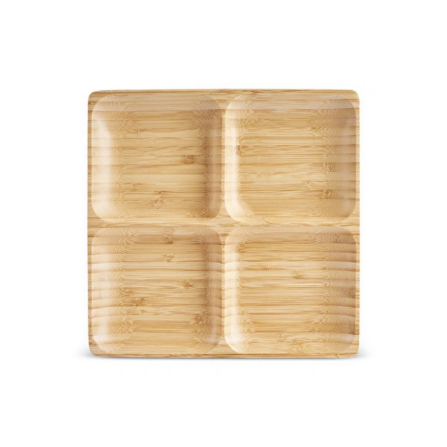 طبق تقديم بامبو مربع 4 أقسام من كاراجا نورا (Karaca Bamboo Nora)