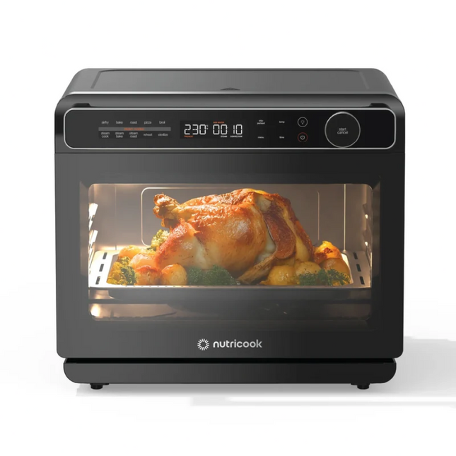 فرن وقلاية بخارية نوتريكوك ستيمي إكس 10 في 1 سعة 24 لتر، 2200 واط (Nutricook NC-ST330K)