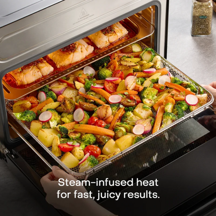 فرن وقلاية بخارية نوتريكوك ستيمي إكس 10 في 1 سعة 24 لتر، 2200 واط (Nutricook NC-ST330K)