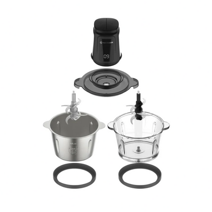 Nutricook Glass & SS Chopper Mincer 500W with Dual 3L Bowls (CH6000ME)