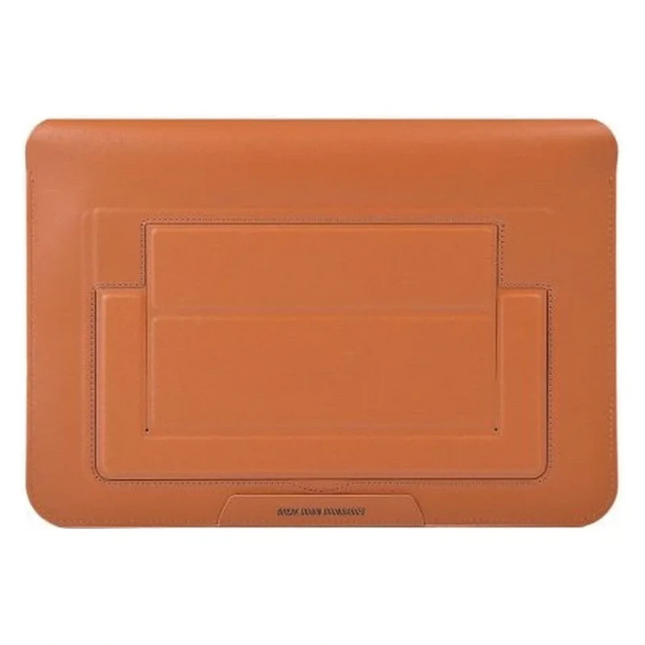 حافظة لاب توب مع حامل مدمج ويوا سكين إلترا لماك بوك 15.3 بوصة، بني (WiWU Skin Ultra Stand Sleeve)