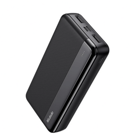 Mcdodo MC-1370 20000mAh Power Bank with Dual USB Outputs, Black