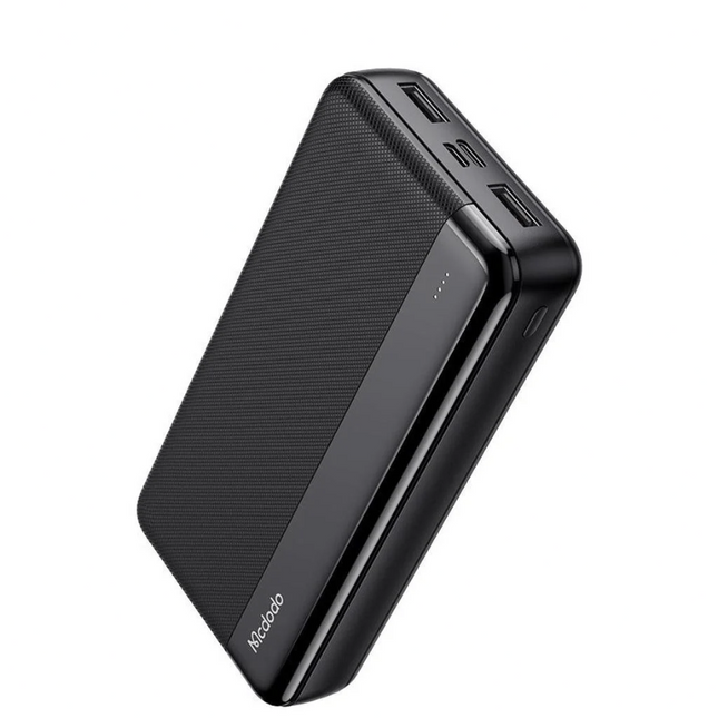 Mcdodo MC-1370 20000mAh Power Bank with Dual USB Outputs, Black