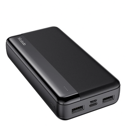 Mcdodo MC-1370 20000mAh Power Bank with Dual USB Outputs, Black