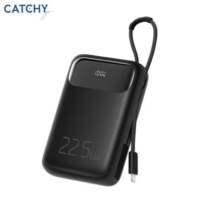Mcdodo MC-3253 10000mAh Power Bank with Built-in Lightning Cable & Digital Display