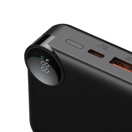 Mcdodo MC-3860 10000mAh 22.5W Power Bank with Retractable USB-C Cable & Digital Display, Black
