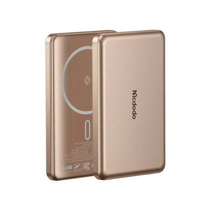 Mcdodo MC-4642 20W Ultra-Thin Metal Magnetic Wireless Power Bank 5000mAh, Titanium / Grey