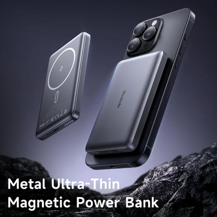 Mcdodo MC-4651 20W Ultra-Thin Metal Magnetic Wireless Power Bank 10000mAh, Titanium / Grey